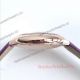 Cartier Ballon Bleu De 36mm Rose Gold Purple Leather Strap Copy Watch (2)_th.jpg